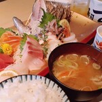 Sushi Aoi - お刺身のランチ
