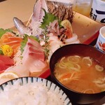 寿司あおい - お刺身のランチ