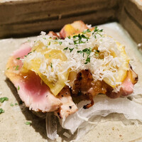 とり茶太郎 - ほろほろ鳥 胸肉ともも肉のマリネ 山わさび