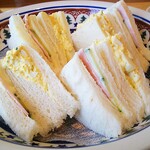 ファン・アイク - サンドイッチモーニング アイスコーヒー550円