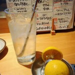 炭火焼鳥と水炊き 五郎一 - 生搾りカボスサワー