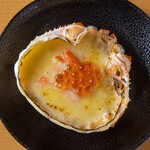 crab shell gratin
