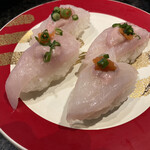 金沢まいもん寿司 - 追加のカワハギ2皿