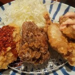 Karaage No Tensai - から揚げは4種類(塩麹 黒醤油 辛味噌 明太マヨ)