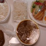 カレーハウス ブー - 料理写真:ビーフカレー特盛辛口。TPエッグ、カツ( 〃▽〃)