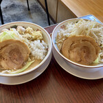 Ramenichidai - 小ラーメン＋うずら ＆ ラーメン