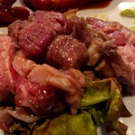 焼肉 亀山 - 上焼肉定食の塩タン