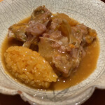 すし 喜邑 - １ヶ月ブランデーに漬けた蟹、シャリ添え