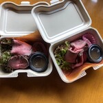 ダイニング ヴィラ - テイクアウトの冷製ローストビーフ。