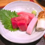 さくら本店 - (ﾗﾝﾁ)さくら定食 小鉢：まぐろぶつ　2021.5.11