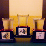魚御殿　MASARU - 日本酒３種飲み比べ