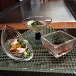 日本料理　時宜 - 前菜の盛り合わせ