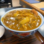 きよひら - カツカレーうどん 950円﻿
            ライス 小 180円（メニュー表に載ってませんでした）