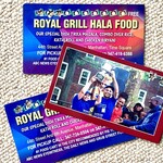 Royal Grill Halal Food - カードに穴10個で、お好きなものボックスを頂けます。