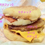 McDonald's - メガマフィン解説図（2021.05）