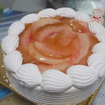 旬彩創菓 菓南 - 桃のショートケーキ