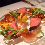 キメラ - 亀丘産雌牛サーロインの低温ﾛｰｽﾄとﾌｫｱｸﾞﾗ