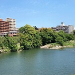 中華そば志のぶ支店 - 付近の広瀬川