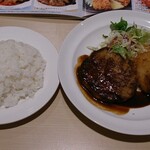 ガスト - 月木ランチ ハンバーグデミグラスソース＆コロッケ