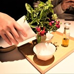 レスピラシオン - ガスパッチョのサーブ