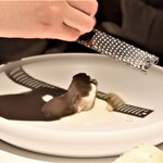 レスピラシオン - 炭化させたユズを。