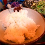 てぃんさぐぬ花 - 肉味噌付きのご飯