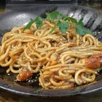 中華 鶏ざ - パオーンカレーやきそば生玉子添え