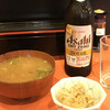 みやたや - 料理写真:ノンアルビールおとうし？甘めのあら汁とモヤシ