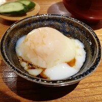 和み酒 仁 - 温泉卵。普通に旨い。技術力を感じます。