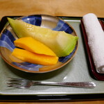 日本料理 とくを - メロンとマンゴー