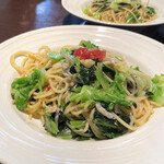 菜厨瑠 - 本日のお野菜のパスタ
じゃこと春野菜のパスタ