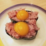 すし江戸 - うずら鉄火