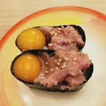 すし江戸 - まぐろユッケ