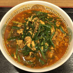 Chin shikai rou - ニラ玉タンタン麺（800円）