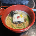 豆乳ラーメン専門店 豆禅 - ムサシ・山椒普通・麺量S(120g)・細麺・こっさり