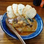 串焼き 巴 - 豚バラビール煮