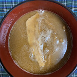 らーめんONE - お持ち帰り 冷凍えびつけ麺 スープ 湯煎で15分です♪