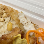 アルプスごはん - アルプスごはん弁当(\1,300)　日野菜かぶ（田中たねの農園／雲仙）のフライ×塩レモンタルタル