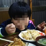 食事処 三平 - チビ鉄板のチャーハン＆ザンギ