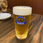 やまにし - 生ビール（小）　330円