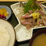 やま平 - アジたたき定食