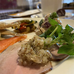 リストランテ トレンティーノ - 前菜のスモーク豚