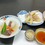 三布袋 - 夕食２　天ぷらが来た