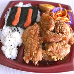 Inageya - ジャンボ若鶏竜田と明太子海苔弁当￥498　2021.4.30