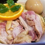 塩そば専門店 桑ばら - 地鶏たたきの昆布水塩つけそば