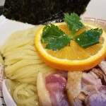 塩そば専門店 桑ばら - 地鶏たたきの昆布水塩つけそば