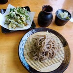 そば処 平石亭 - 鬼面そば¥1300
            写真の他に小鉢とサービスの うどの酢味噌和えが付きます