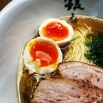 銀座 八五 - 味玉(切り方汚くてすみません)