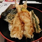 和食麺処 サガミ - 天丼 アナゴと大海老の天ぷら