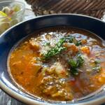 Kicchin Hitosaji - 太陽の完熟ミネストローネ　1000円
                      
                      6～8種のお野菜からじっくりとうま味をひき出したあと、ひとさじ農場のサンマルツァーノと白ワインでさらに成熟するまでコトコト煮込みます。王道の農場スープです。